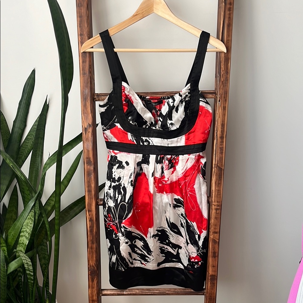 Mini Red and Black Dress